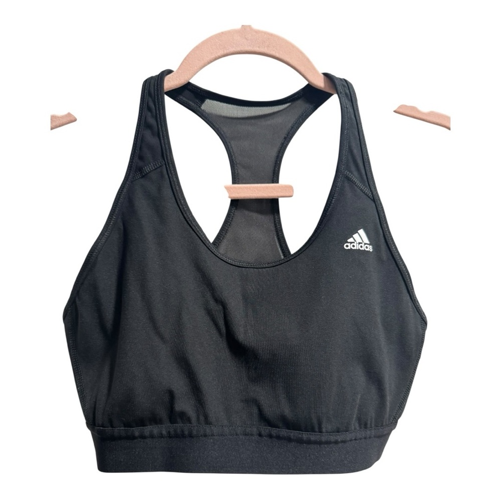 Adidas Black Sports Bra with Razor Back and Moisture-Wicking Fabricβ